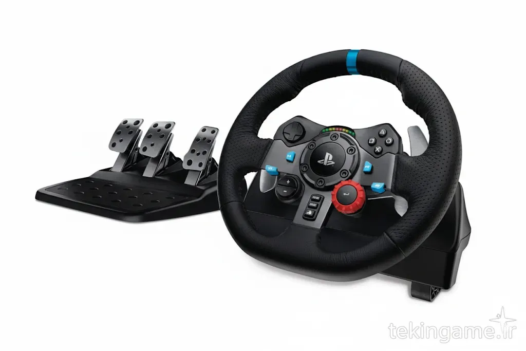 فرمان بازی ریسینگ لاجیتک مدل G29 Driving Force (سازگار با PS5 و PC)