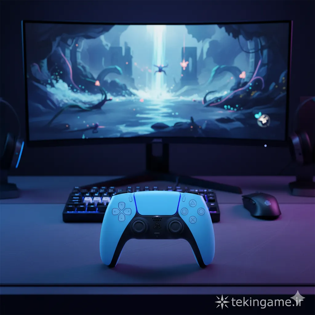 آرامش یک کهکشان در دستان شما: با دسته آبی Starlight Blue به بازیها رنگ ببخشید!