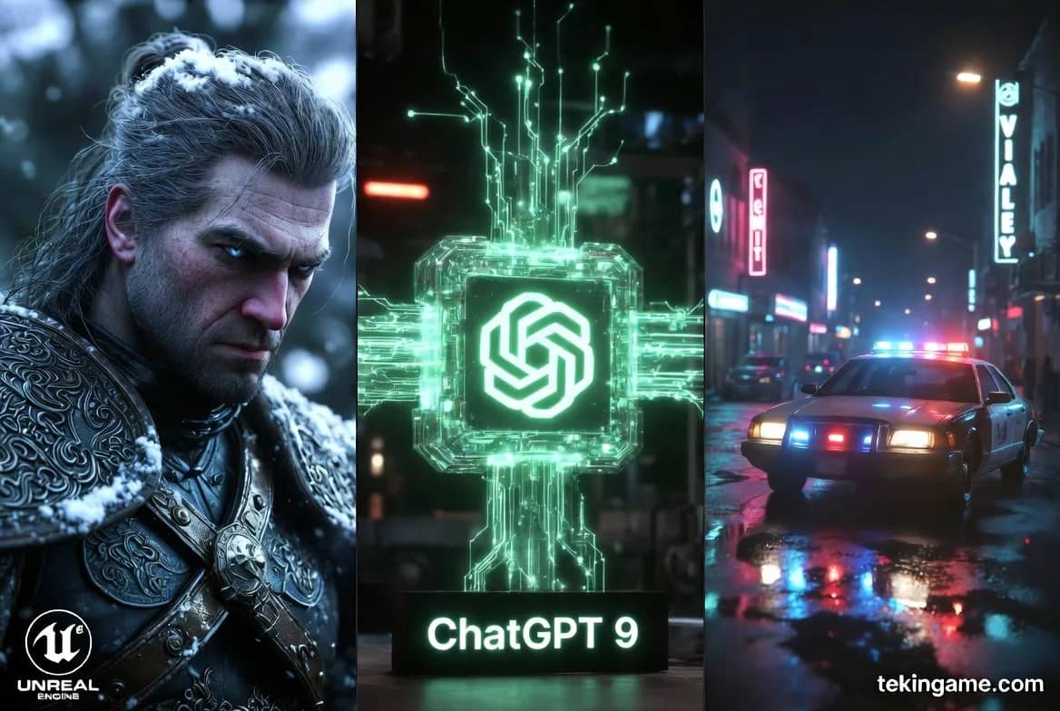 نشرة المساء من Tekin Plus: الكشف عن قوة The Witcher 4 بمحرك Unreal Engine 6 + قفزة ChatGPT 9 الكمومية واختراق الاتصالات الأوروبي العظيم