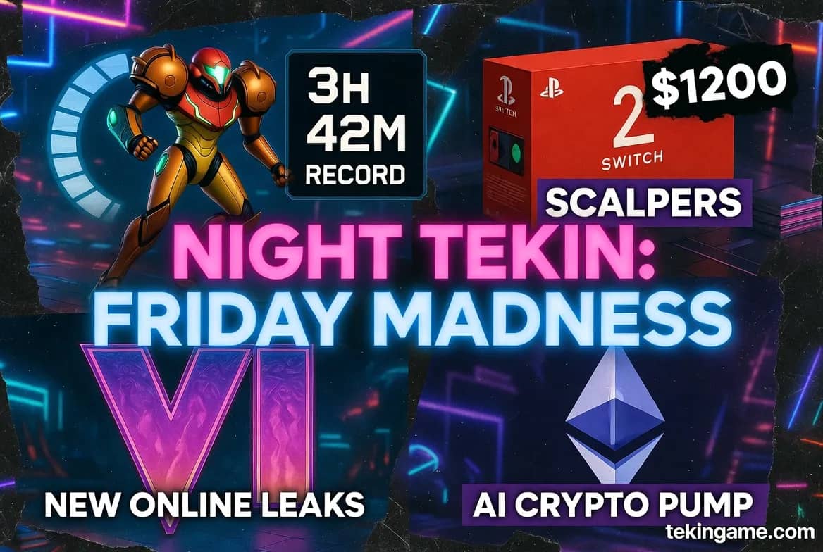 نايت تكين: جنون ليلة الجمعة؛ من رقم "ميترويد" القياسي (3 ساعات!) إلى سماسرة Switch 2، تسريبات GTA VI الجديدة، وتحليق إيثيريوم