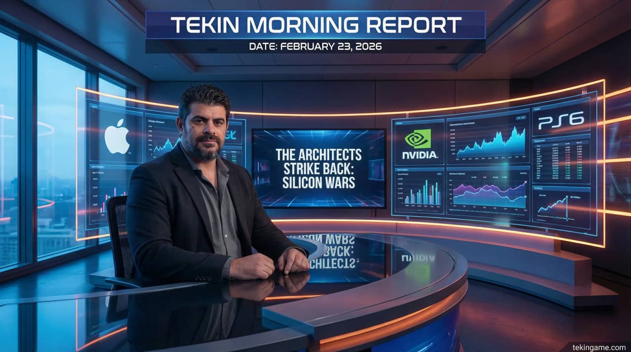 Tekin Morning Feb 23, 2026: The Architects' Counterattack; From Apple's Siri-Kernel to PS6's Neural Block Amidst the Silicon Famine